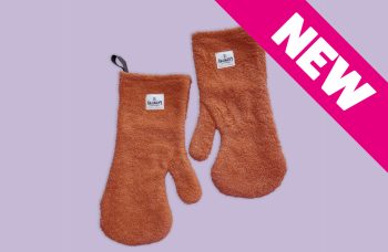 Dog Drying Mitts – Rust