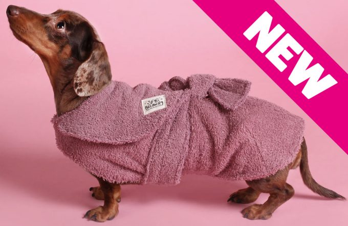 Dog Drying Coat – Pink